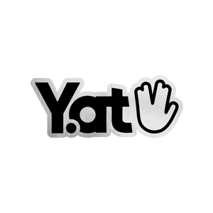 Yat Logo Black Sticker